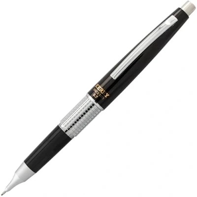 Abbildung von Pentel P1037 A HB Druckbleistift Kerry Metallgehäuse, 0,7 mm, schwarz