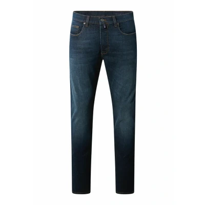 Abbildung von Pierre Cardin Herren Denim PC Laval Männer Hose Mordern Fit Dark Blue Used Mustache 7788 6816 34W 32L