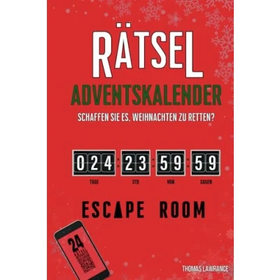 Abbildung von Rätsel Adventskalender Escape Room: Wirst du es schaffen, das Buch zu beenden und Weihnachten retten? 24 interaktive originelle Rätsel, Spiele, Enigmen Denksportaufgaben für Erwachsene