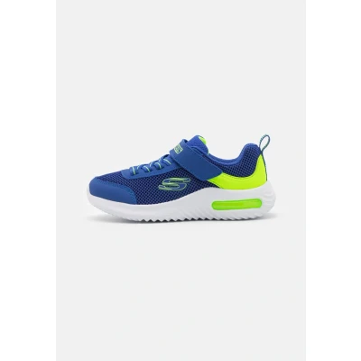 Abbildung von Skechers GORE Strap Overlays Midsole TECH Piece Sneaker low für Kinder, Größe: 29, Blue/lime Schuhe