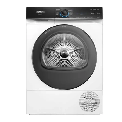 Abbildung von Siemens WQ35B2B30, Smarter iQ700 Wärmepumpentrockner für 1 8 kg Wäsche, Schnellprogramm, Schonende autoDry Trocknung, softDry Schontrommel mit Licht, Outdoor Programm, directTouch Plus Display, Weiß