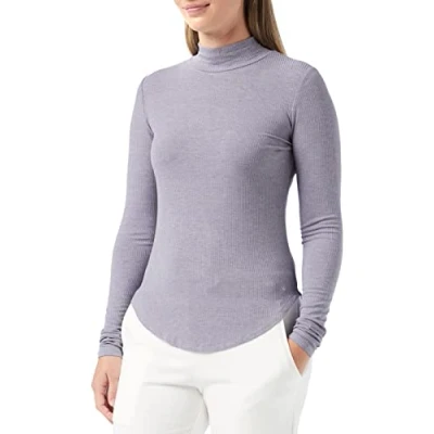 Abbildung von Triumph Damen Climate Control Lsl Top Turtle Neck Pyjamaoberteil, Dark Grey Melange, 42 EU
