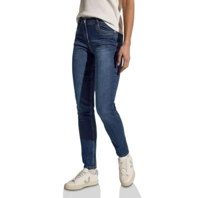 Abbildung von Cecil Jeans Slim Fit, Damen, Größe: 36x28, Blau