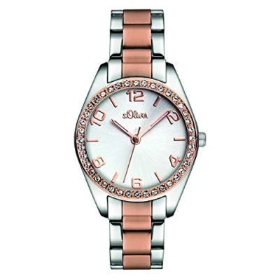 Abbildung von s.Oliver Damen Quarz Armbanduhr mit Edelstahlarmband