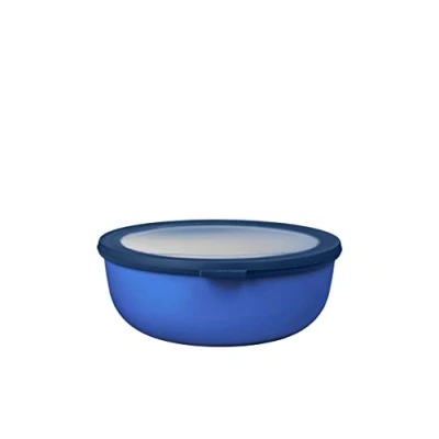 Abbildung von Mepal Multi Bowl Cirqula Round Vorratsdose mit Deckel Geeignet als Luftdichte Aufbewahrungsbox für den Kühlschrank, Mikrowellengeschirr &amp; Frischhaltedosen 2250 ml Vivid blue