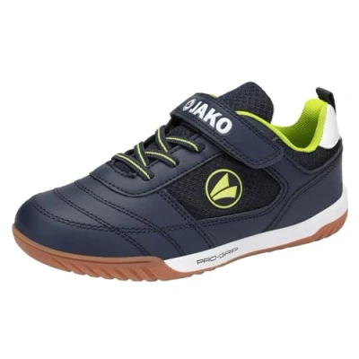 Abbildung von JAKO SH Winger Unisex Fußballschuh Halle für Kinder, Größe: 39, Dark navy/lime Schuhe