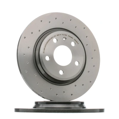 Abbildung von BREMBO 08.D060.1X Bremsscheibe 300 12 5 voll, gelocht beschichtet mit Schrauben AUDI: A5 B9 Sportback, A4 Avant, Q5, VOLKSWAGEN: Polo III Classic