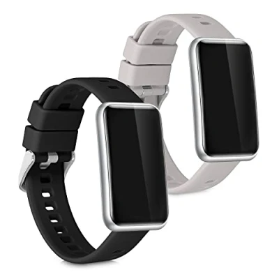 Abbildung von kwmobile 2X Sportarmband kompatibel mit Huawei Watch Fit Mini Armband Fitnesstracker Band Set aus TPU Silikon