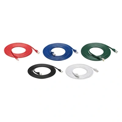 Abbildung von Amazon Basics Ethernetkabel Cat6, knickgeschützt, RJ45, 3m 5 Stück, Schwarz/rot/blau/weiß/grün