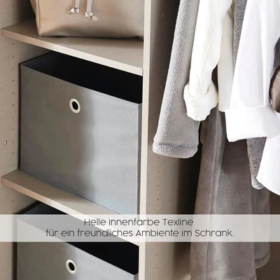 Abbildung von Rauch Möbel Kronach Schrank Schwebetürenschrank, 2 türig, Weiß mit 1 Spiegel, inkl. Zubehörpaket Basic Kleiderstangen Einlegeböden, BxHxT 175x210x59 cm