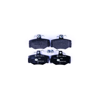 Abbildung von HELLA 8DB 355 018 021 Bremsbelagsatz nicht für Verschleißwarnanzeiger vorbereitet mit Bremssattelschrauben NISSAN: Almera II Hatchback, Tino