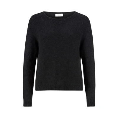 Abbildung von Rich &amp; Royal CREW NECK Strickpullover, Damen, Größe: 34, Black