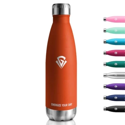 Abbildung von Edelstahl Trinkflasche 750ml, Thermoskanne BPA Frei, Metall Thermosflasche Doppelwandig, Kohlensäure Geeignet, Isolierflasche für Camping, Kinder, Fitness, Sprudel, Sport, Reisen, Jungs, Mädchen
