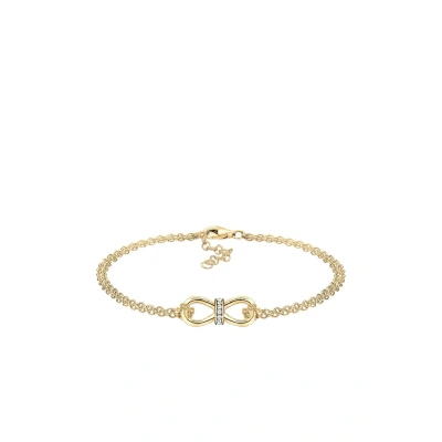 Abbildung von Elli Infinity Crystal Armband, Damen, Größe: 18, Weiß
