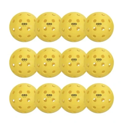 Abbildung von OZO Pickleball 12er Set Outdoor Bälle 40 Löcher, Spritzgussform