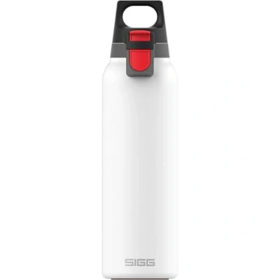 Abbildung von SIGG Isolierte Trinkflasche Thermosflasche Hot &amp; Cold One Light White Mit Fruchtfilter Auslaufsicher BPA frei 18/8 Edelstahl Camping Outdoor Weiß 0,55L