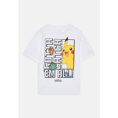 Abbildung von Name it Nkmflame Pokemon SKY Tshirt print für Kinder, Größe: 104, Bright white