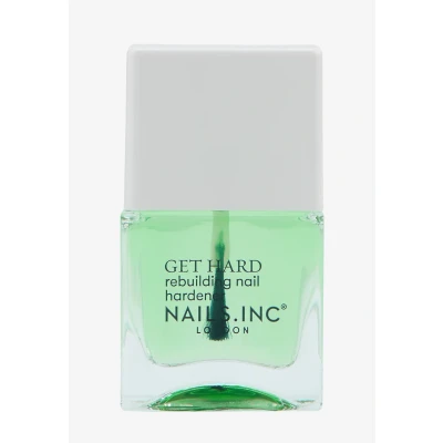 Abbildung von Nails Inc GET HARD Hardening Base Coat Stärkender Basislack mit Biotin, Grünkohl, Spinat &amp; Pilzen Schützt, Härtet und Glättet Nägel in einer Woche Tierversuchsfrei Perfekte Maniküre
