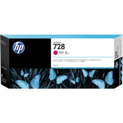 Abbildung von HP 728 Magenta 300 ml Original Druckerpatrone (F9K16A) mit hoher Kapazität, Tinte für DesignJet T730 und T830 Großformatdrucker sowie den 729 Druckkopf