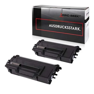 Abbildung von Logic Seek 2X Toner kompatibel für TN3480 Doppelpack Brother HL L5100DN L5100DNT L5100DNTT MFC L5750DW