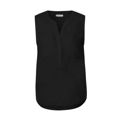 Abbildung von Street One MIT Brusttaschen Bluse, Damen, Größe: 38, Schwarz