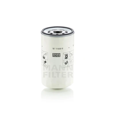 Abbildung von MANN FILTER W 1168/6 Ölfilter 1 1/8 16 UN 2B Anschraubfilter