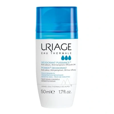 Abbildung von Uriage Power3 Deodorant Roll On 50ml Dreifachwirkung: Anti Geruch, Perspirant, 24H Wirksamkeit Keine Flecken Lang anhaltende Formel Hypoallergen