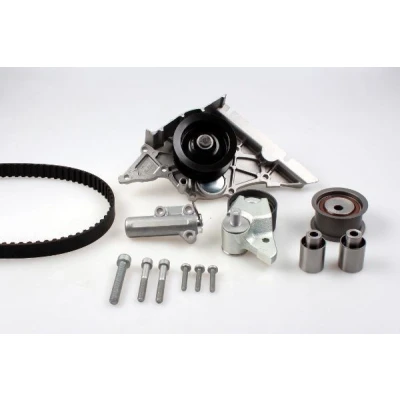 Abbildung von HEPU PK05791 Wasserpumpe + Zahnriemensatz mit Spanndämpfer, Spannrolle 253 AUDI: A6 C5 Avant, Saloon