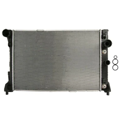 Abbildung von NRF EASY FIT 58335 Kühler, Motorkühlung Aluminium 640 427 27 mit Dichtring Kühlrippen gelötet MERCEDES BENZ: C Class T modell, E Saloon