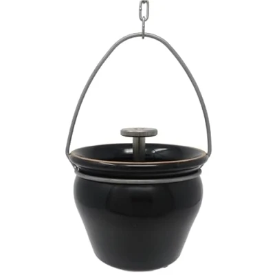 Abbildung von Eliga Aroma / Aufgusstopf schwarz für Sauna mit Tropfventil
