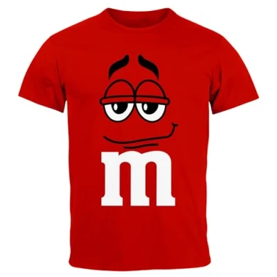 Abbildung von MoonWorks® Herren T Shirt Fasching Karneval M Aufdruck Gruppen Kostüm Verkleidung Last Minute Faschingskostüme Männer Funshirt 1 rot XL