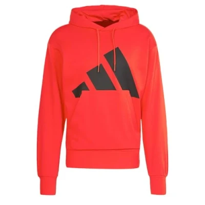 Abbildung von adidas Herren Essentials Big Logo French Terry Hoodie, Pure Ruby/Black, XXL