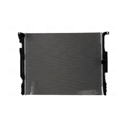 Abbildung von NISSENS 607116 Kühler, Motorkühlung Aluminium 600mm 488mm 32mm ohne Dichtung Kappe, Ausgleichsbehälter Kühlrippen gelötet BMW: 1 Hatchback