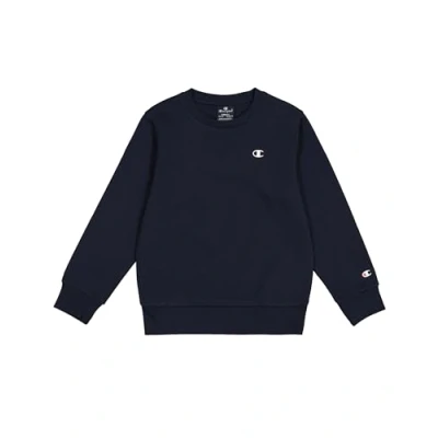 Abbildung von Champion Basic Crewneck Unisex Sweatshirt für Kinder, Größe: 162/167, Dunkelblau