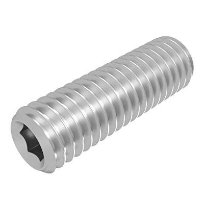 Abbildung von SECCARO Gewindestift mit Kegelkuppe M8 x 25 mm, Edelstahl V2A VA A2, DIN 913 / ISO 4026, Innensechskant, 20 Stück