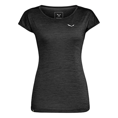 Abbildung von Salewa PUEZ DRY Tshirt basic, Damen, Größe: 36, Schwarz
