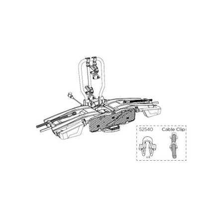 Abbildung von THULE Clips, elektrisches Fahrradkabel, Unisex, Erwachsene, Mehrfarbig, Einheitsgröße