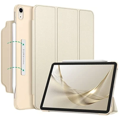 Abbildung von Fintie Hülle für iPad Air 11 Zoll M2 (2024), 5. Generation (2022)/ 4. Gen 10,9 Case [Magnetverschluss] Leichte Standhülle mit Durchscheinend Mattierter Rückseite, Champagner