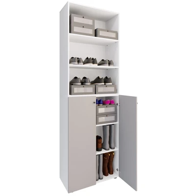 Abbildung von VCM Schuhschrank "XL Holz Großer Schuhkommode Lona 6" 1 Stk. tlg.