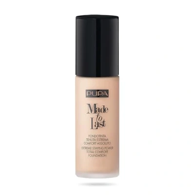 Abbildung von Pupa Made To Last Foundation 020 Light Beige 30 ml