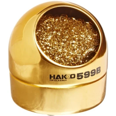 Abbildung von Hakko 599B Lötspitzen Reinigungsdraht Messing mit Topf