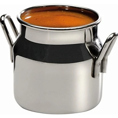 Abbildung von APS 40640 Mini Milchkannen Set &quot;SNACKHOLDER&quot;, 4er Set, oben Ø 4,5 cm, Höhe 5 0,08 Liter, Edelstahl