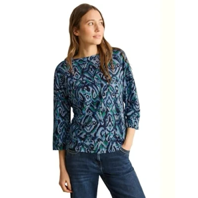 Abbildung von CECIL Damen B322926 Gemustertes Shirt, universal Blue, X Large