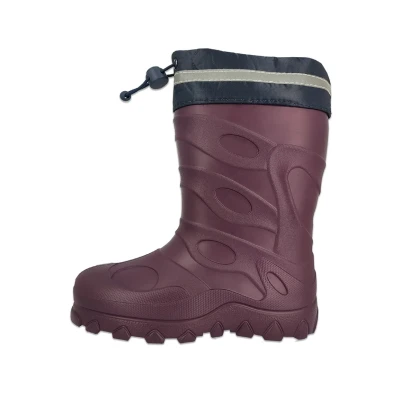 Abbildung von Beck Warmfutter Basic Gummistiefel für Kinder, Größe: 28, Brombeer Schuhe