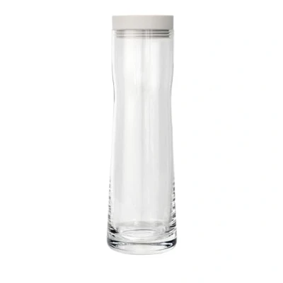 Abbildung von blomus SPLASH Wasserkaraffe aus Glas, Moonbeam, 1 Liter Fassungsvermögen, Silikon / Edelstahldeckel, einfache Handhabung, (H B T: 29,5 x 9 cm, Farbe: 63780)