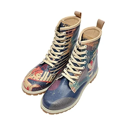 Abbildung von DOGO Damen Long Boots Modischer Stiefel, Multicoloured, 37 EU