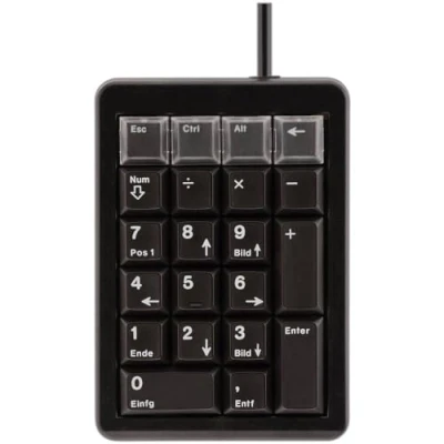 Abbildung von CHERRY G84 4700, Programmierbares Keypad, Deutsches Layout mit Numerik Block, Kabelgebunden (USB Anschluss), Plug &amp; Play, Mechanische ML Switches, Schwarz