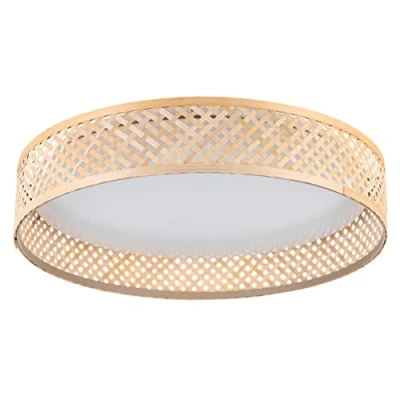Abbildung von Eglo 900464 Deckenleuchte LUPPINERIA Holz hellbraun LED 24W 3000K H:8cm Ø38cm