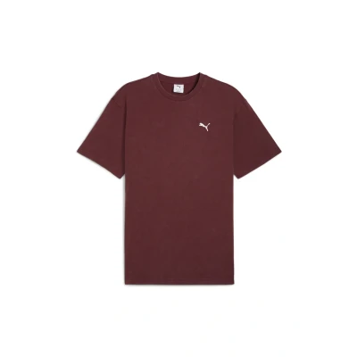 Abbildung von Puma Essentials Elevated Relaxed WASH Tshirt basic, Herren, Größe: Small, Ruby shimmer