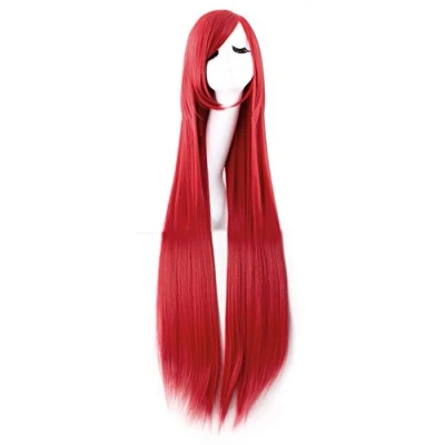 Abbildung von MapofBeauty 40&quot; Anime Kostüm lange gerade Cosplay Perücke Partei (rot)